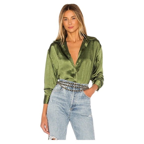 Lovers and Friends Salina Top in Olive Green - Picture 1 of 10